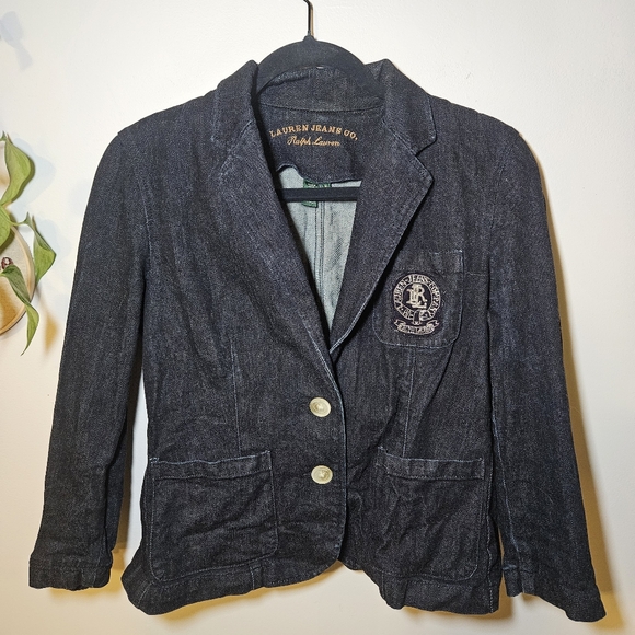 Ralph Lauren Jackets & Blazers - Y2K Ralph Lauren Dark Denim Blazer